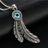 Punk Titanium Steel Takahashi Feather Pendant